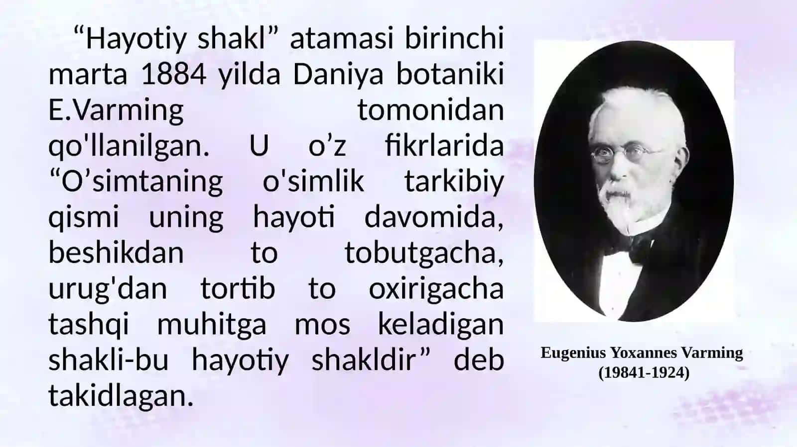 O’simliklarning hayotiy shakllari 3