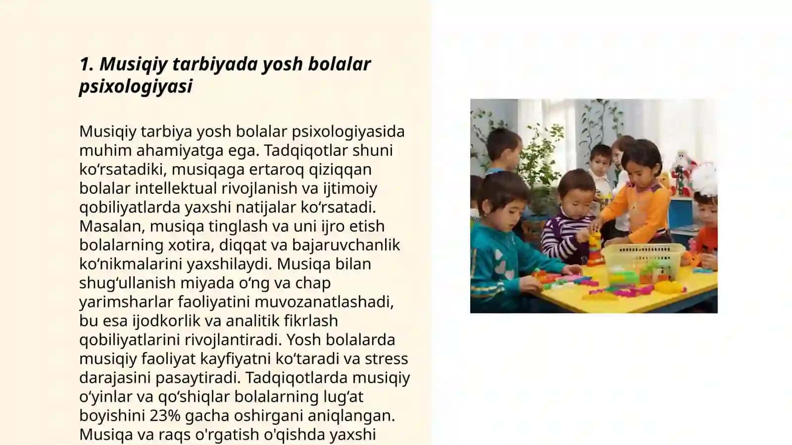 Musiqiy tarbiyada yosh bolalar psixologiyasi 3