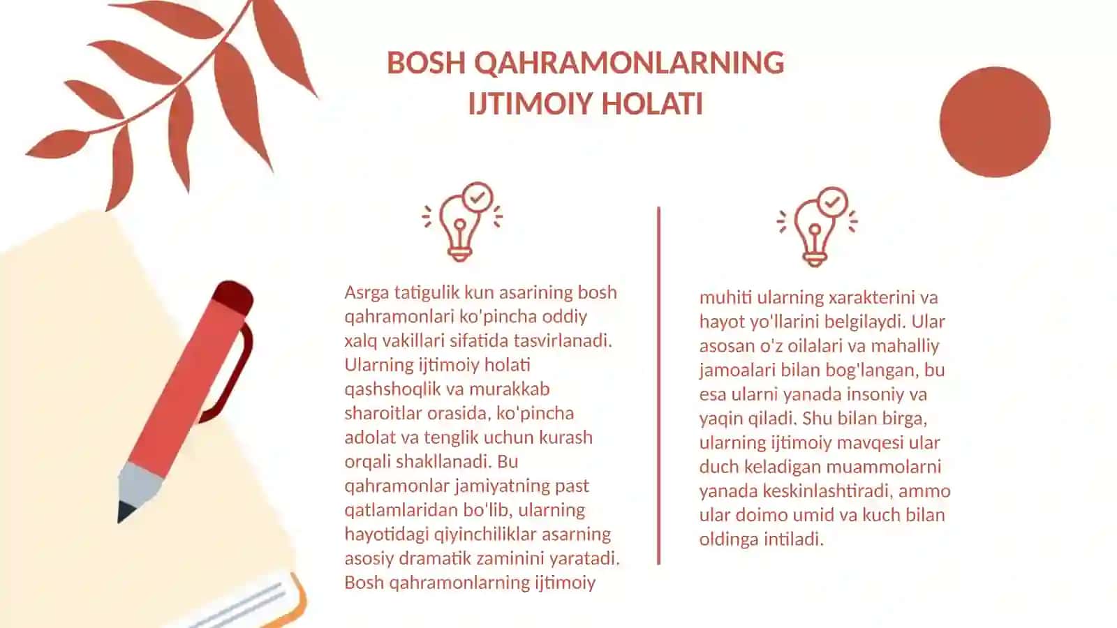 ASRGA TATIGULIK KUN ASARI BOSH QAHRAMONLARI HAYOT YÕLLARI 3