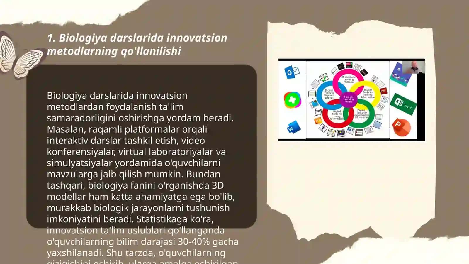 Biologiya fani o'qituvchisining innovation faoliyati 3