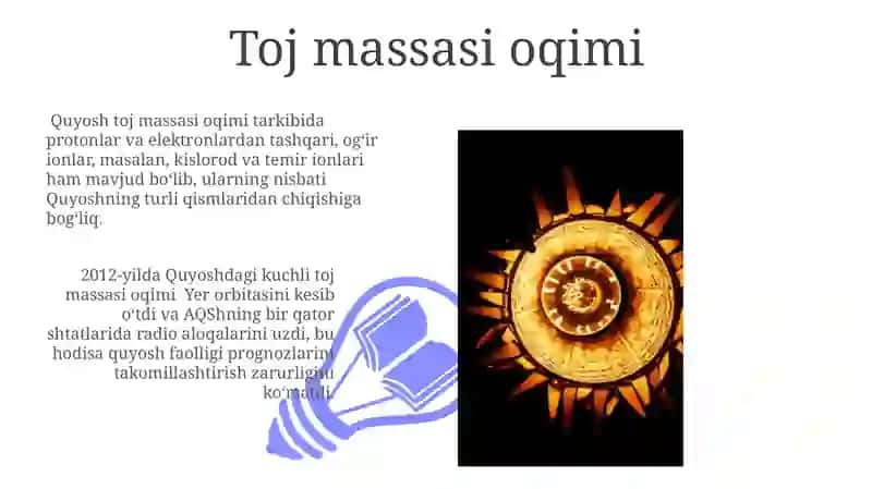 Quyosh toji va uning radionurlanishi fizik tabiati 3