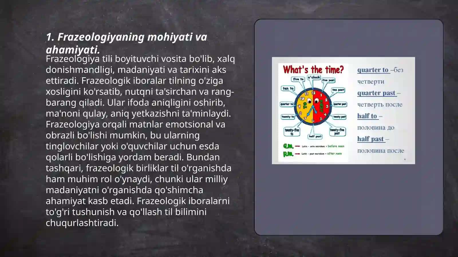 Ta'lim bosqichlarida frazeologiyani o'qitishni loyihalashtirish 3