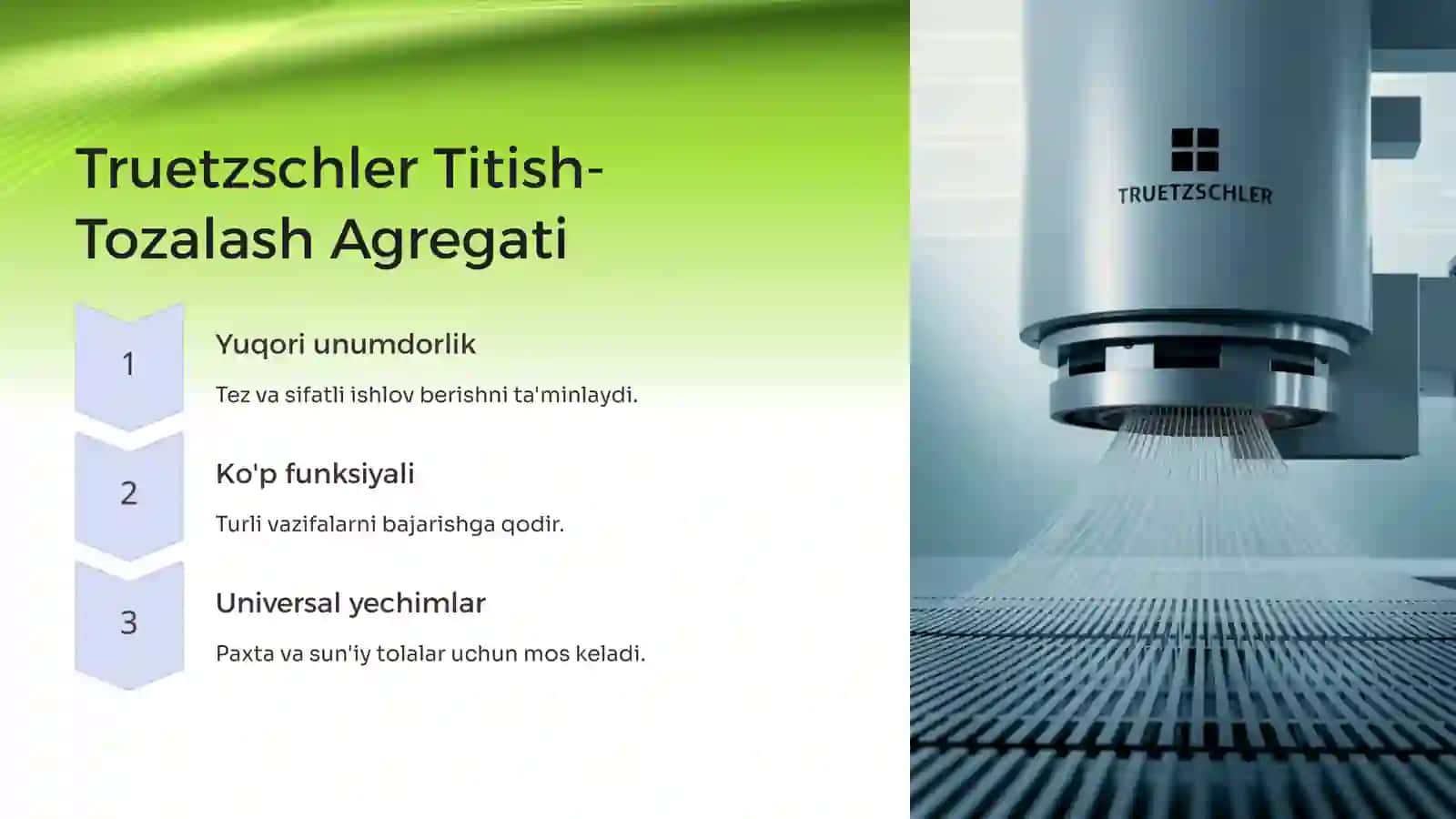 Truetzschler Titish-Tozalash Agregati 3