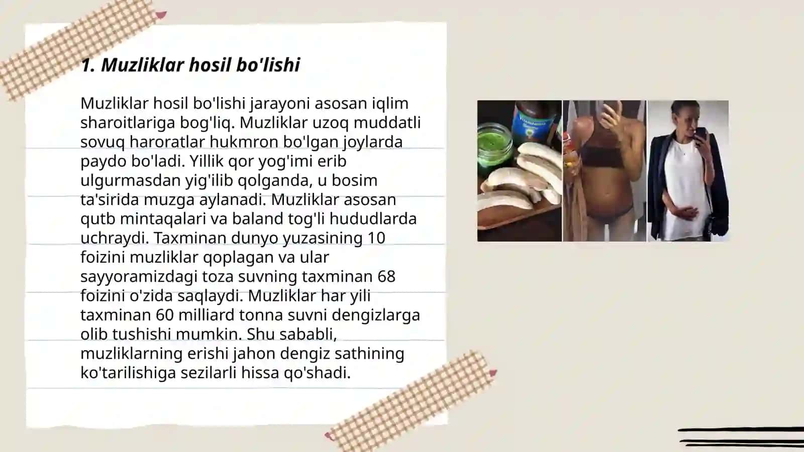 Muzliklar muzloqlar toʻrtlamchi davr muz bosishlar 3