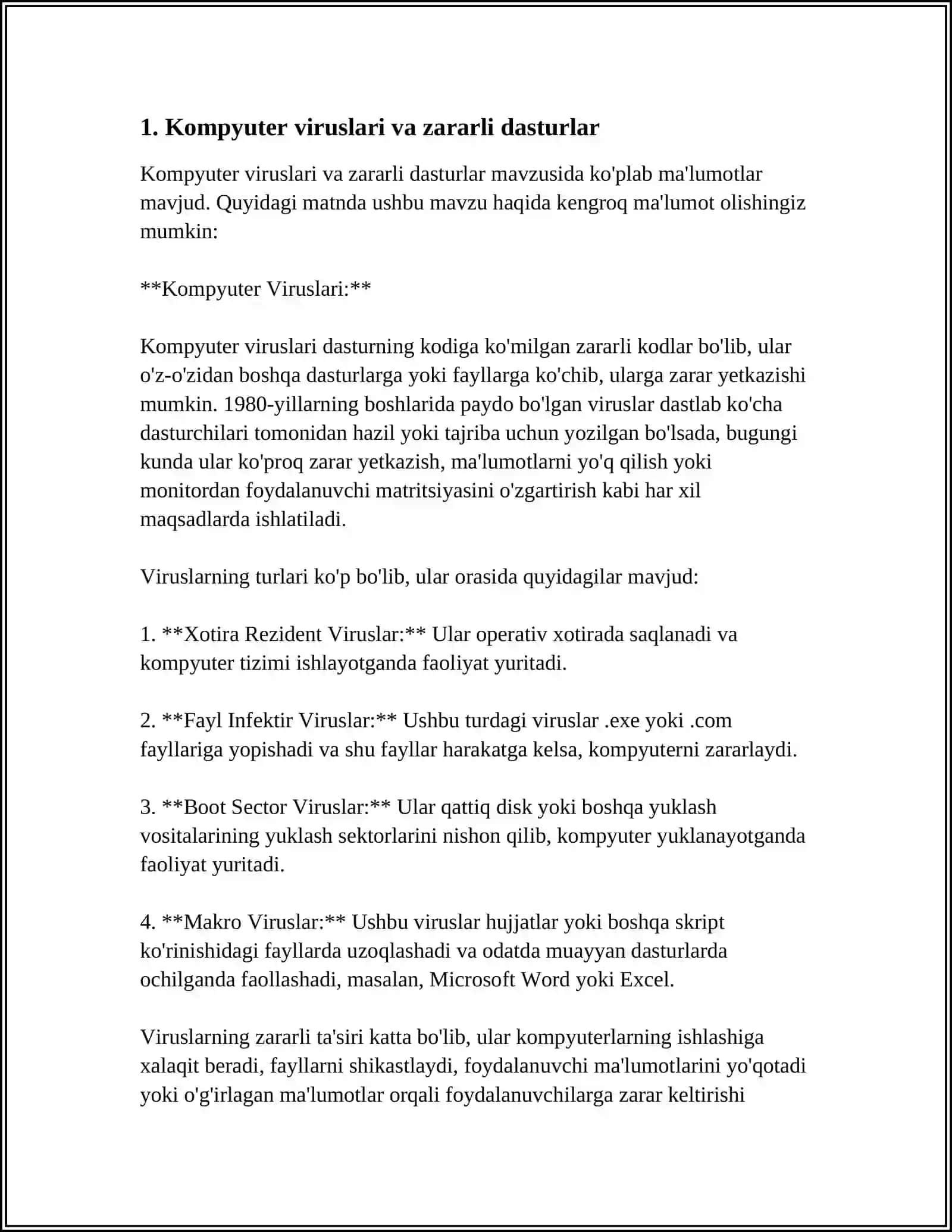 AXBOROT-KOMMUNIKATSIYA TEXNOLOGIYALARI XAVFSIZLIGIGA BOʻLADIGAN TAHDIDLAR 3
