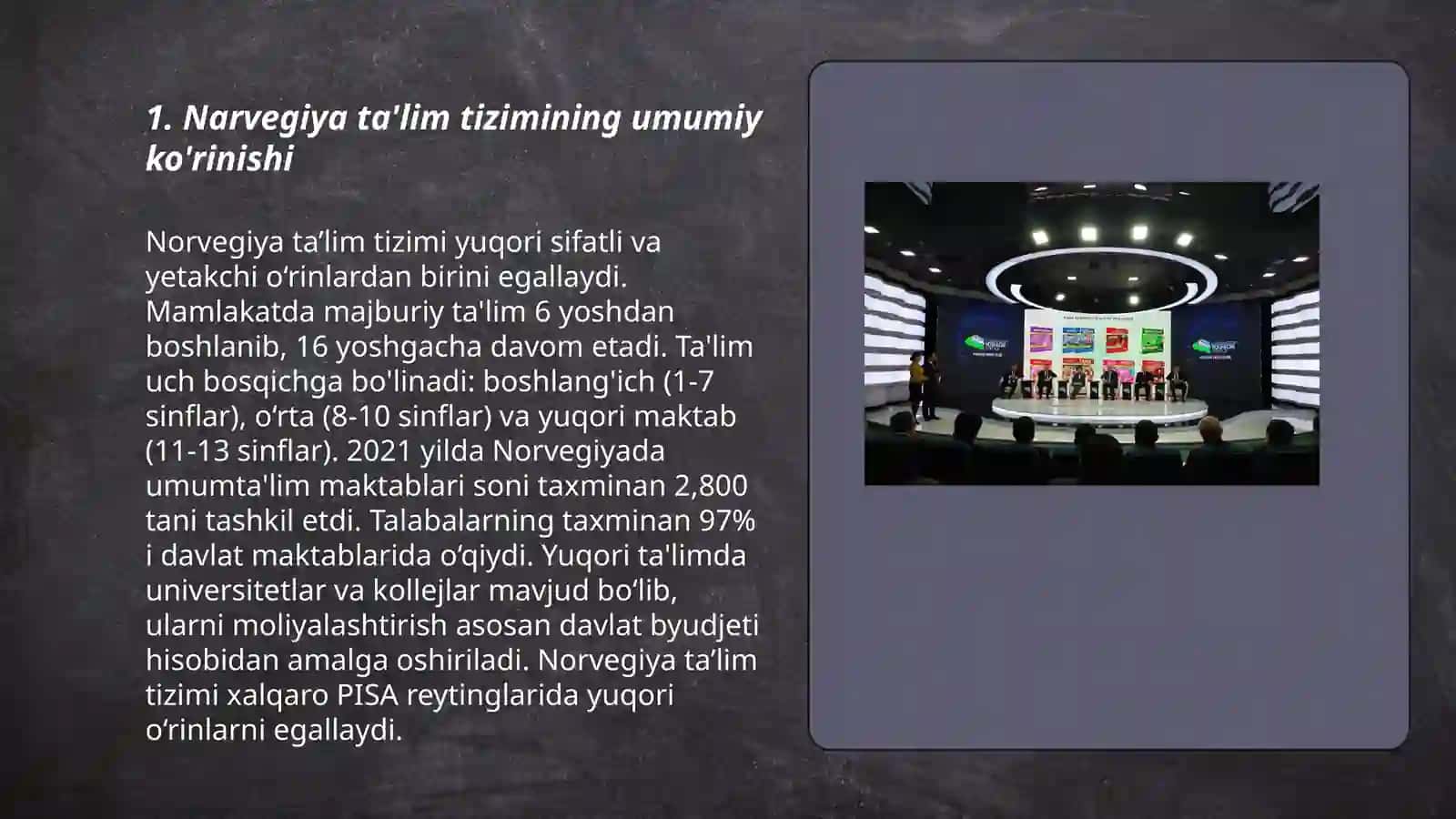 Narvegiya Boshlanğich ta'limi 3