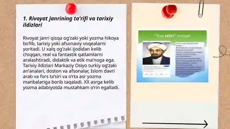 Rivoyat janrining tabiati va poetikasi 3
