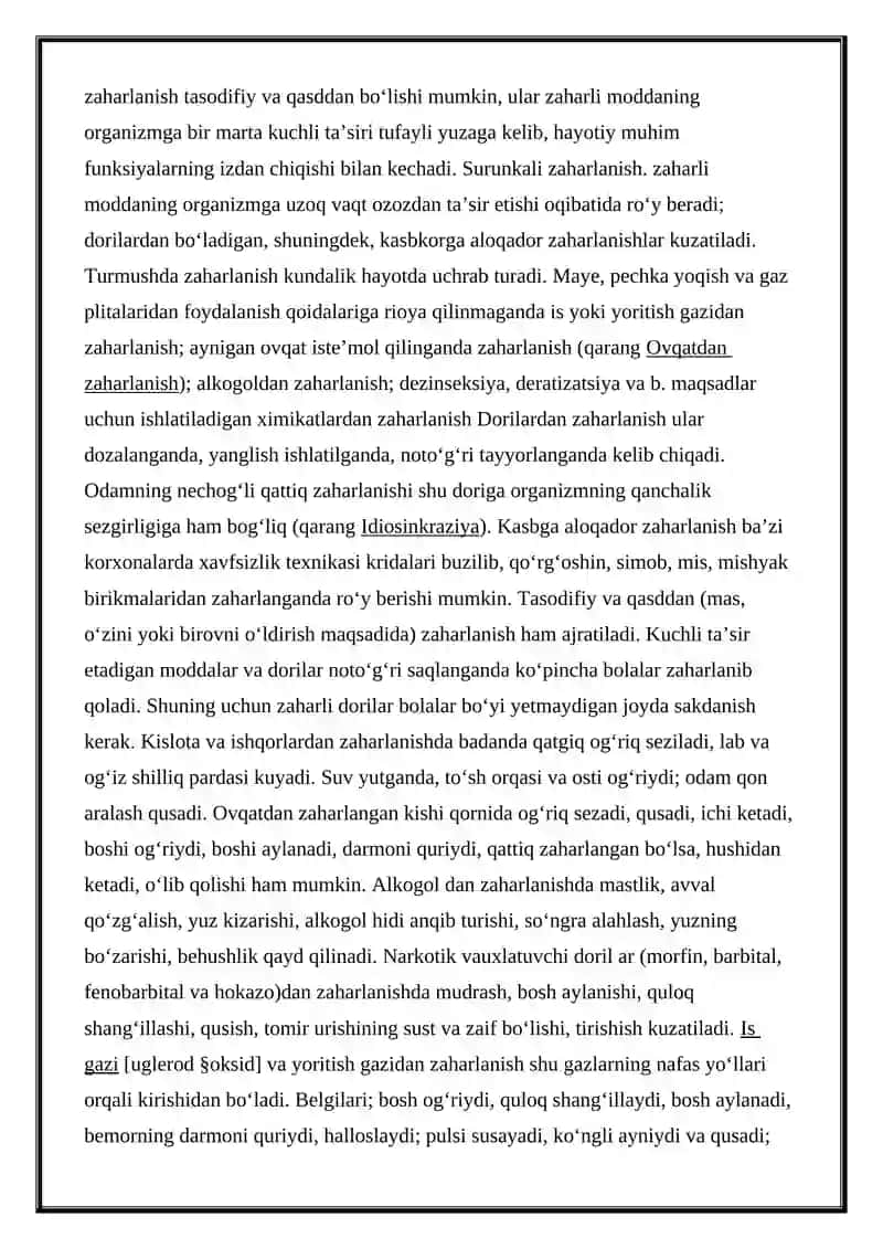 TINCHLIK VA URUSH   DAVRDA   ZAHARLANISHLAR TEXNIK SUYUQLIKLAR BILAN ZAHARLANISHLAR 3