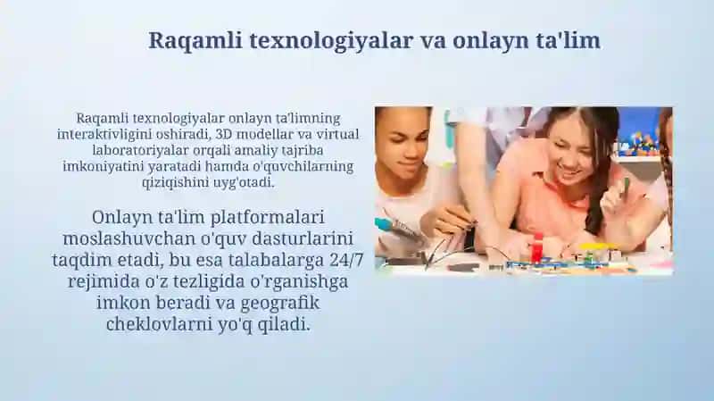 Raqamli texnologiyalar va onlayn ta'lim 3