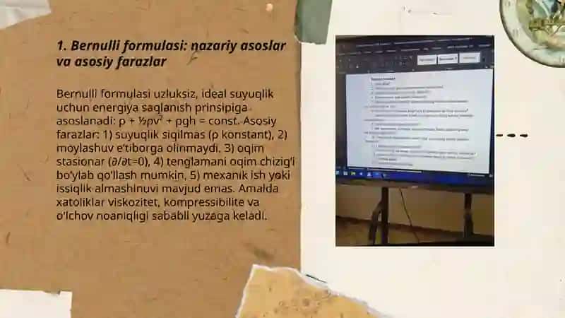 Bernulli formulasi asosida oʻlchov natijalarini baholash 3