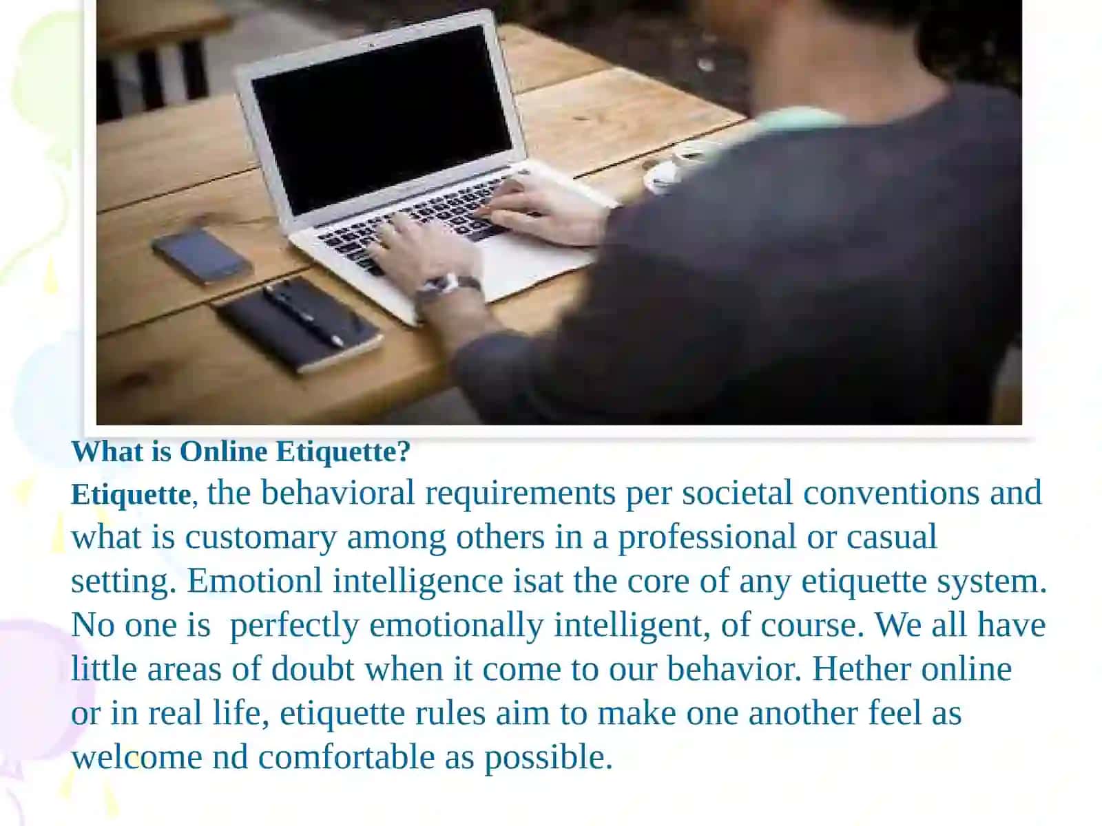 Online etiquette 3
