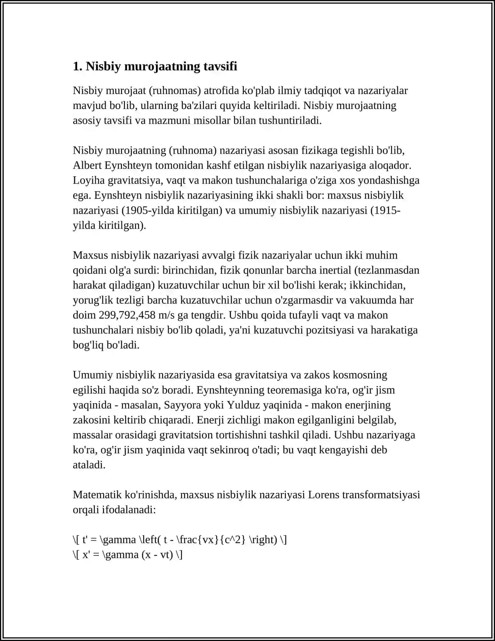 KATAKKA MUROJAAT: NISBIY, ABSOLYUT VA ARALASH MUROJAAT 3