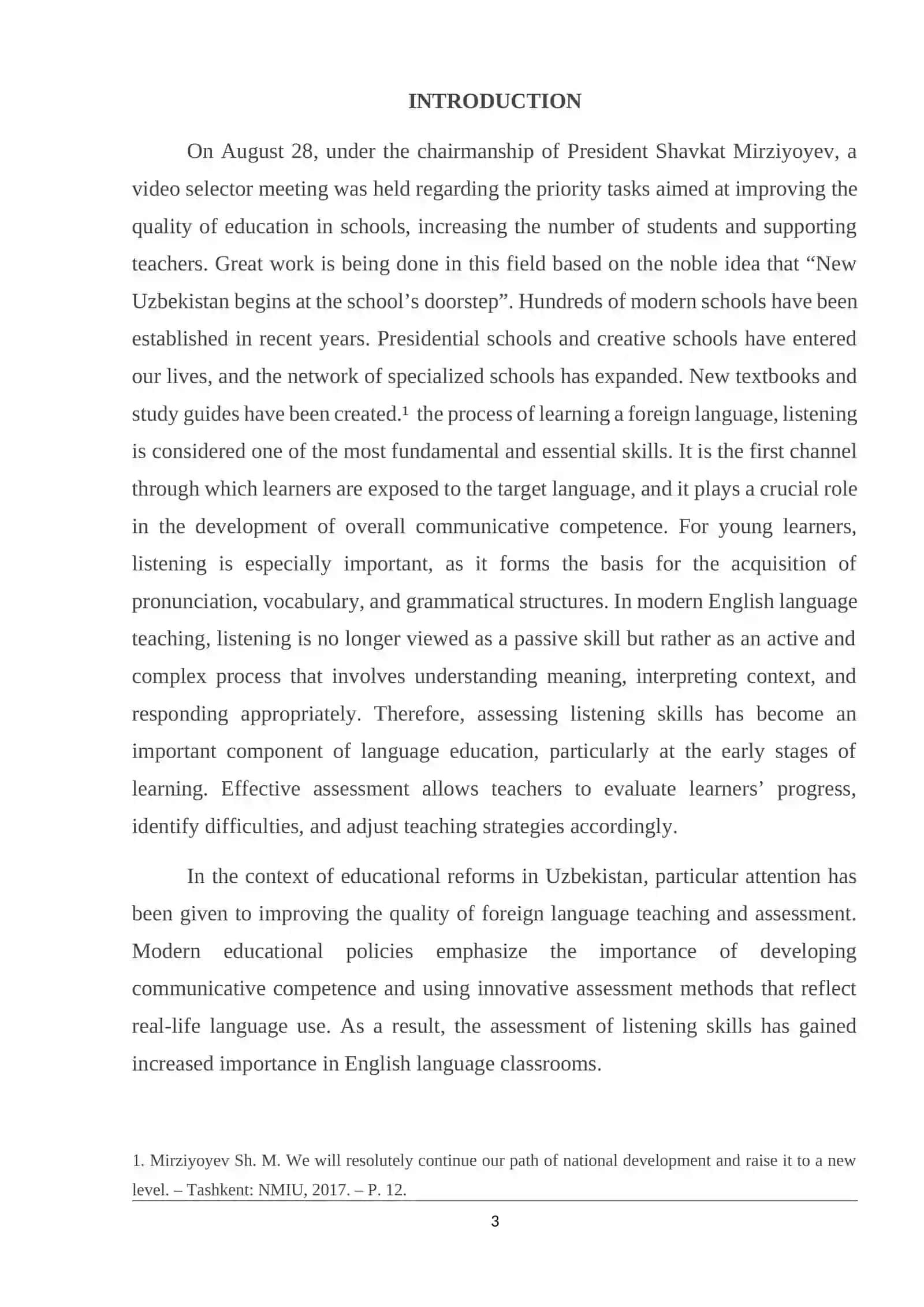 ASSESSING LISTENING SKILLS: TECHNIQUES FOR YOUNG ENGLISH LANGUAGE STUDENTS 3