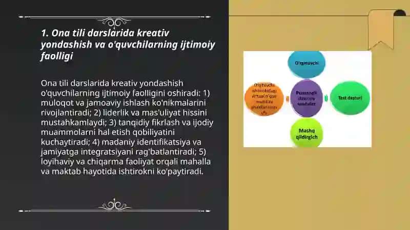 Ona tili darslarida kreativ yondashishning ijtimoiy pedagogik ahamiyati 3