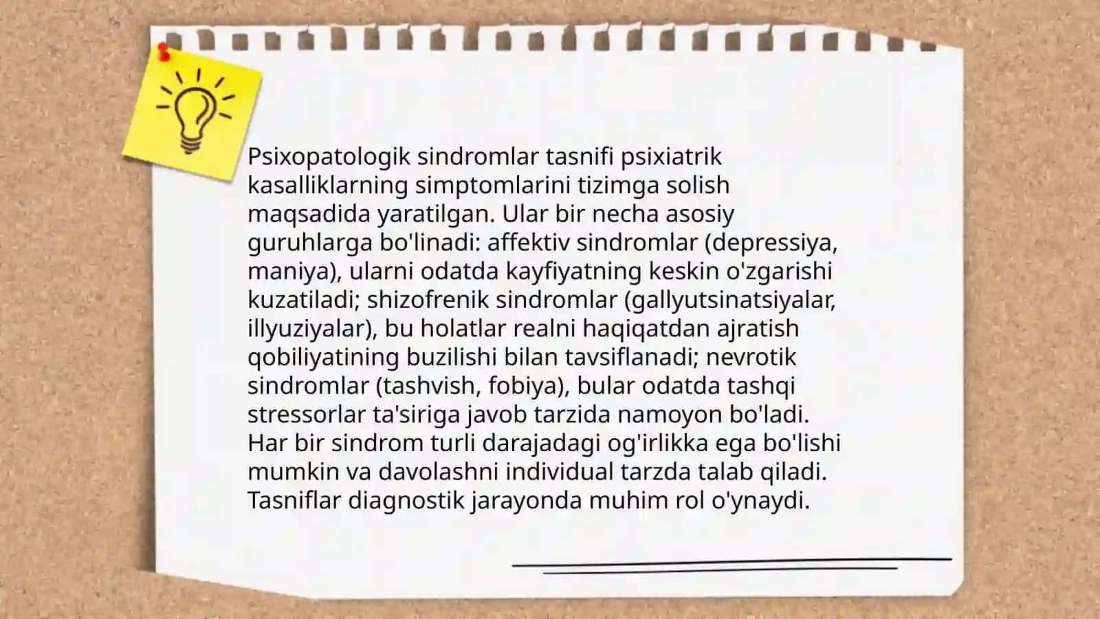 Psixopatologik Sindromlar Tasnifi 3
