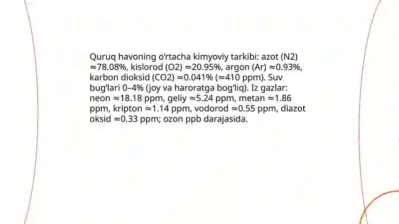 Atmosferaning tarkibi va tuzilishi 3
