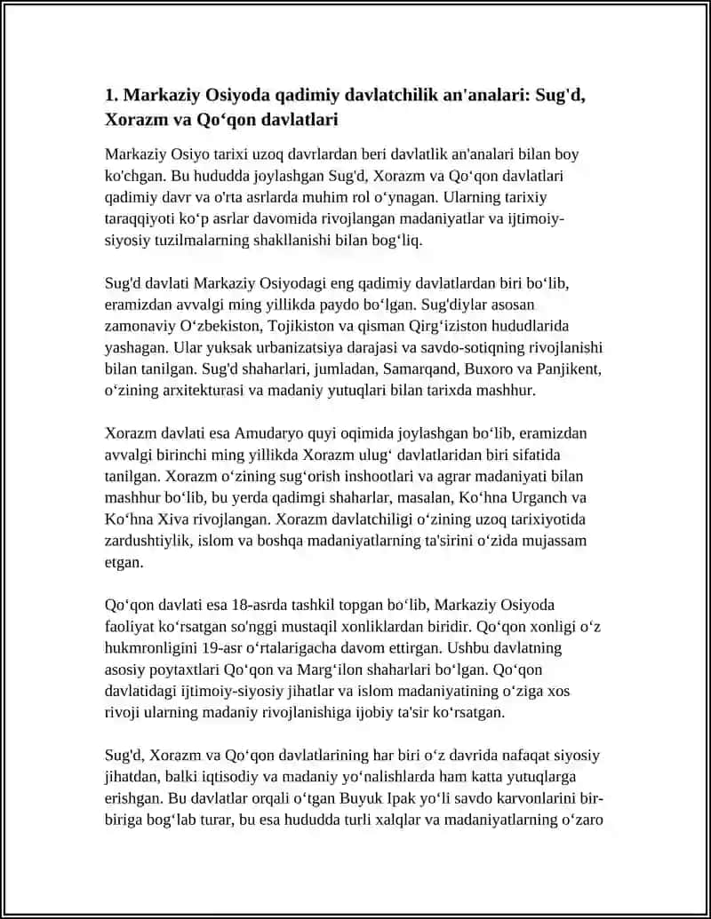 O'ZBEKISTONDA MUSTAQILLIK G'OYALARNING TARIXIY ASOSLARI 3