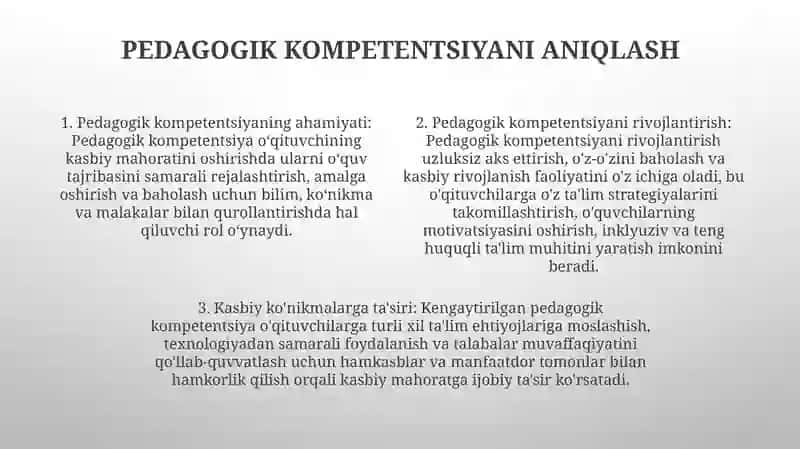 Pedagogik Komptentligini Shakllantirish Va Rivojlantirish Orqali Kasbiy Mahoratni Oshirish 3