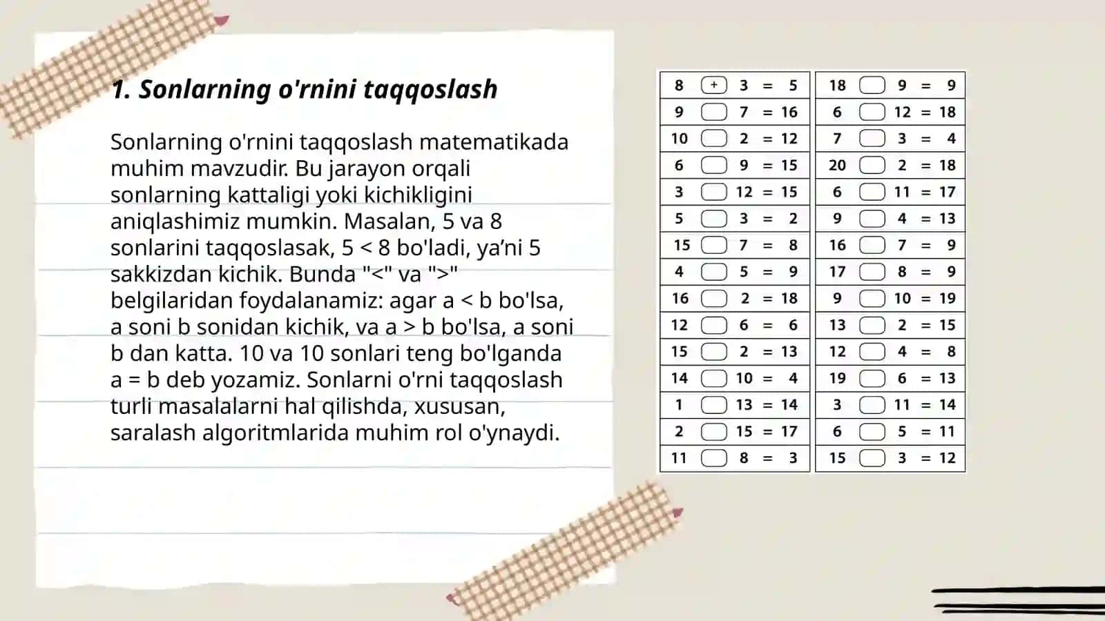 Matematika toʻgaraklarini oʻtkazish metodikasi 3-sinf misolida 3