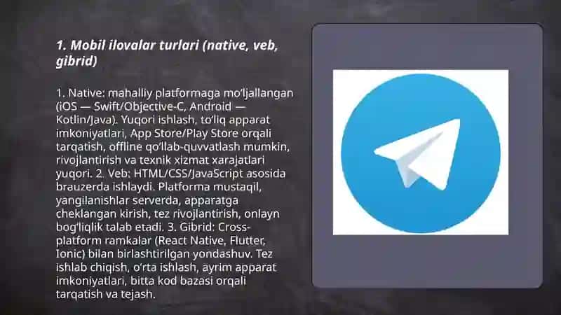 Mobil ilovalar turlari 3