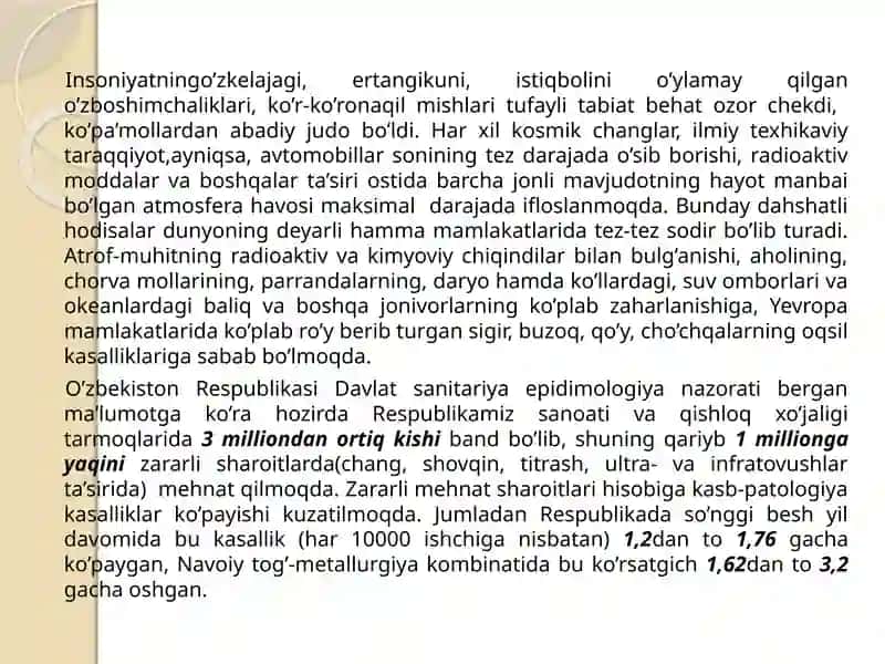 O’ZBEKITON KO’LLARI OROLMUAMMOLARI VA KELAJAGI 3