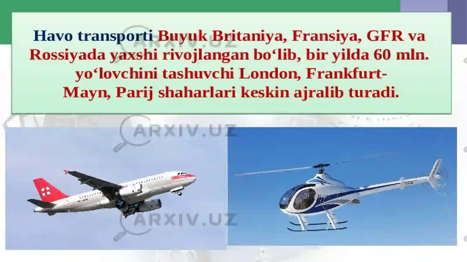 Fransiya havotransporti va havoyoʻllarining rivojlanishi 3