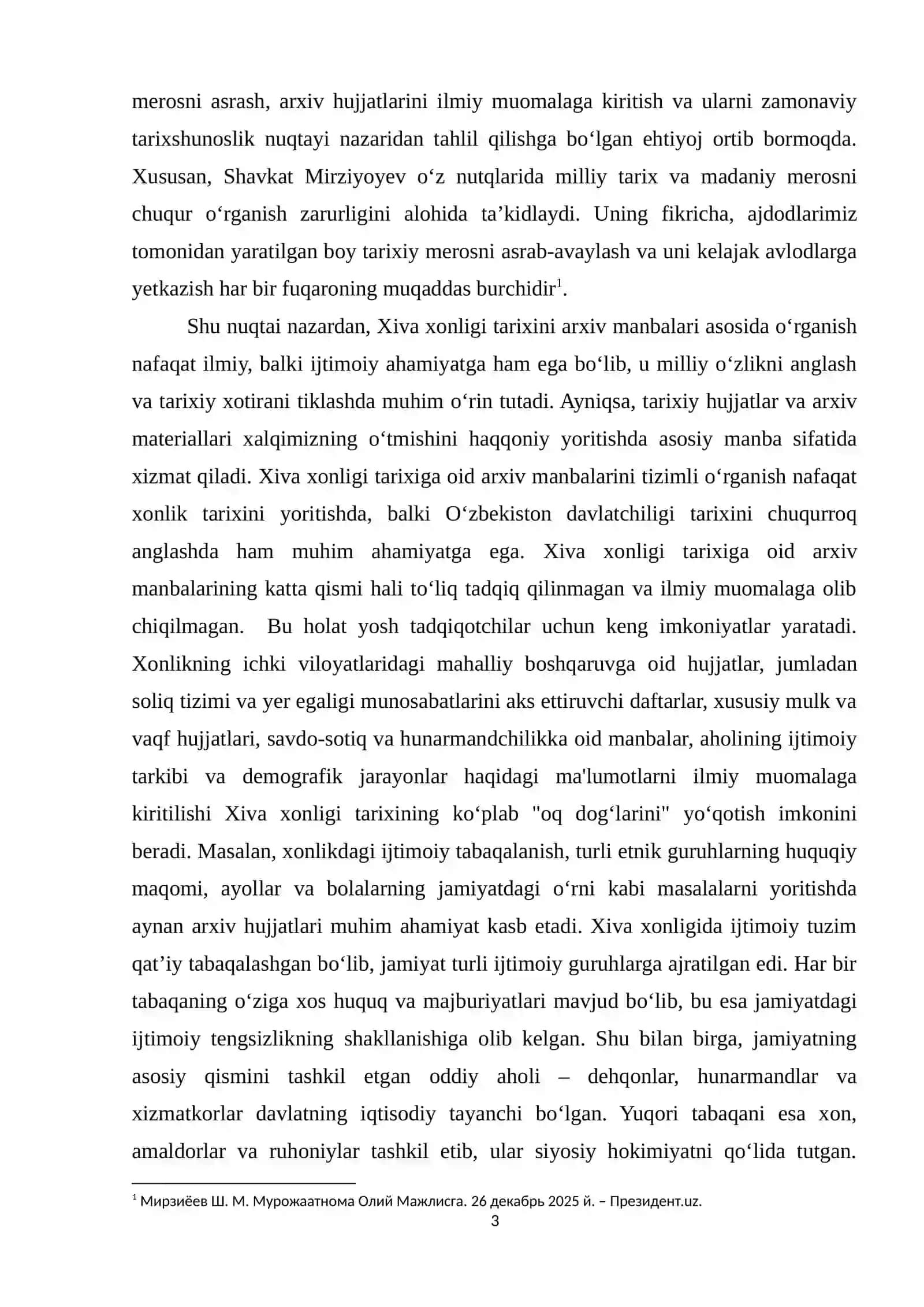 XIVA XONLIGINI TARIXINI O‘RGANISHDA ARXIV MANBALARI 3