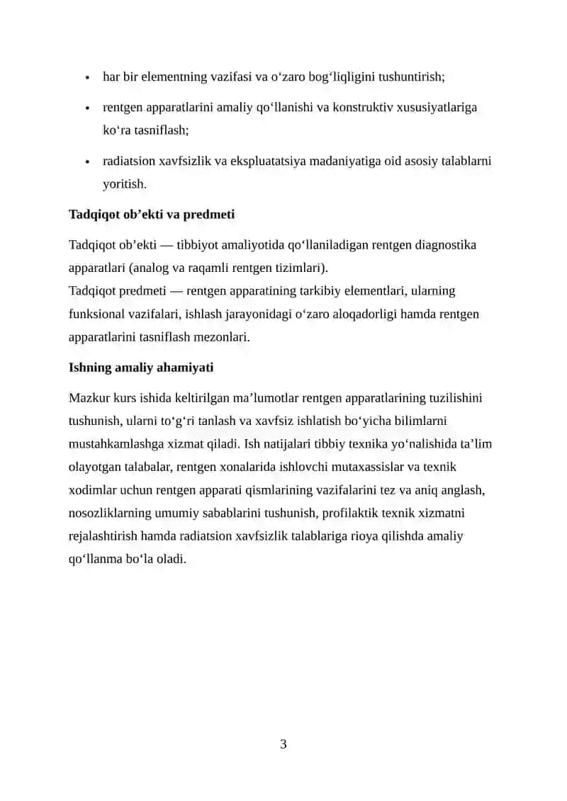MUNDARIJA 3