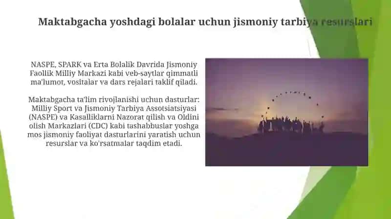 Maktabgacha yoshdagi bolalar uchun jismoniy tarbiya resurslari 3