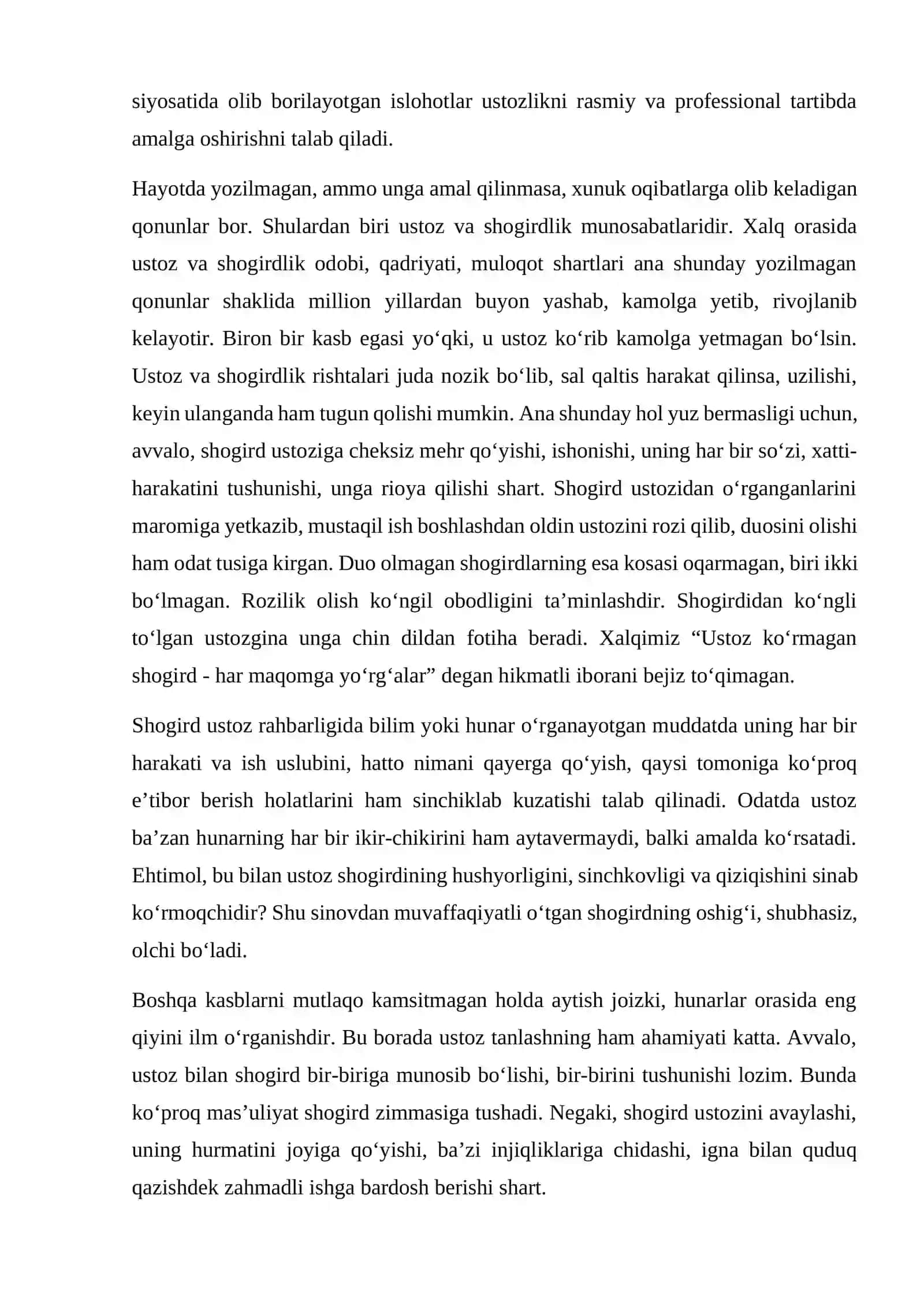 Ustoz va shogird an’analarining tarixiy rivojlanishi va taraqqiy etishi 3