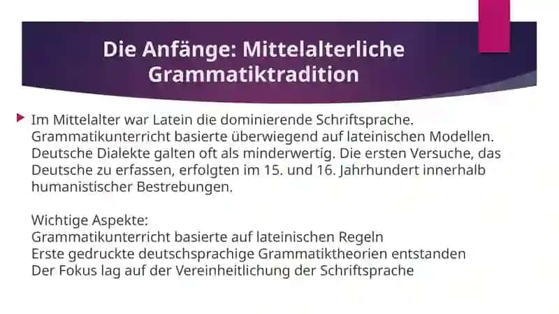 Die Entwicklung der deutschen wissenschaftlichen Grammatik 3