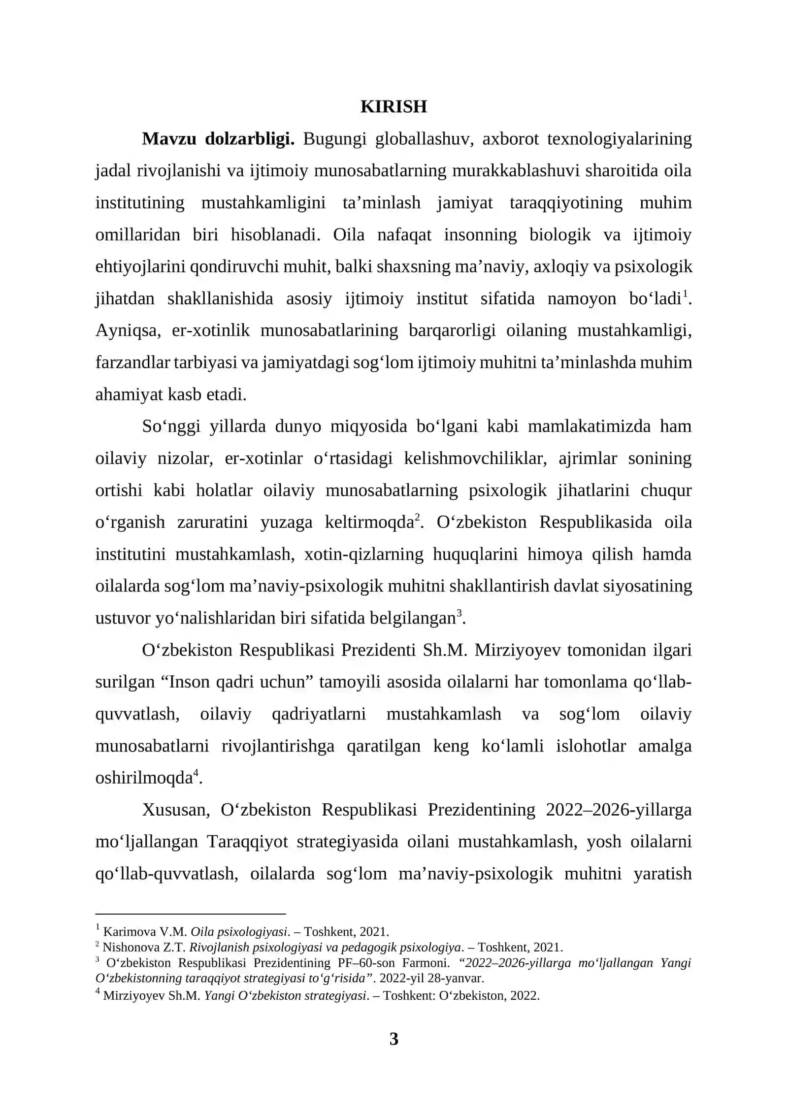 O‘zbek oilalarida er-xotinlik munosabatlari dinamikasining ijtimoiy-psixologik xususiyatlari 3