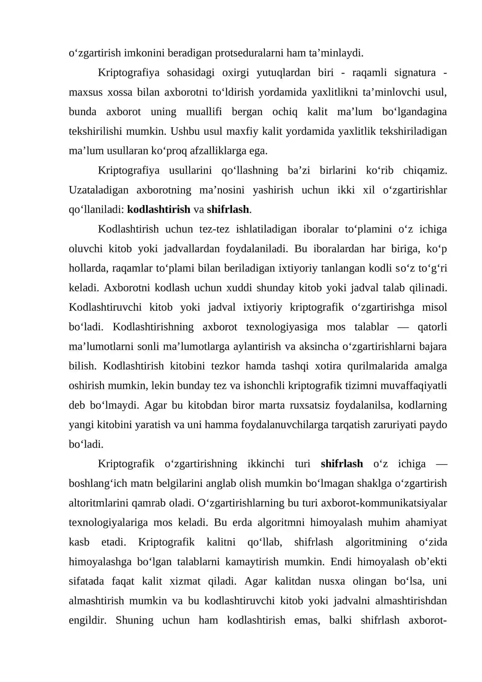 AXBOROTLARNI KRIPTOGRAFIK MUHOFAZALASH SOHASIDA O’ZBEKISTON ESPUBLIKASIDA ISHLAB CHIQILGAN QONUNLAR, FARMONLAR VA QARORLAR 3