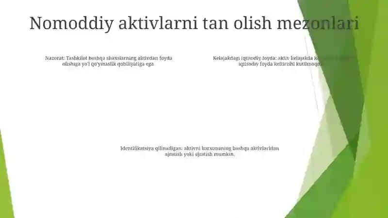 Nomoddiy Aktivlar Hisobi 3