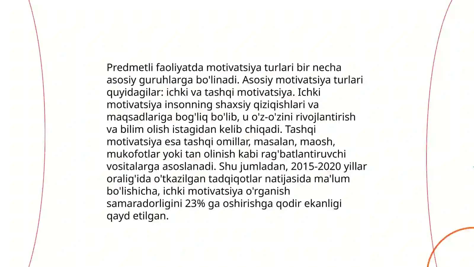 Predmetli faoliyatda motivatsiya turlari 3