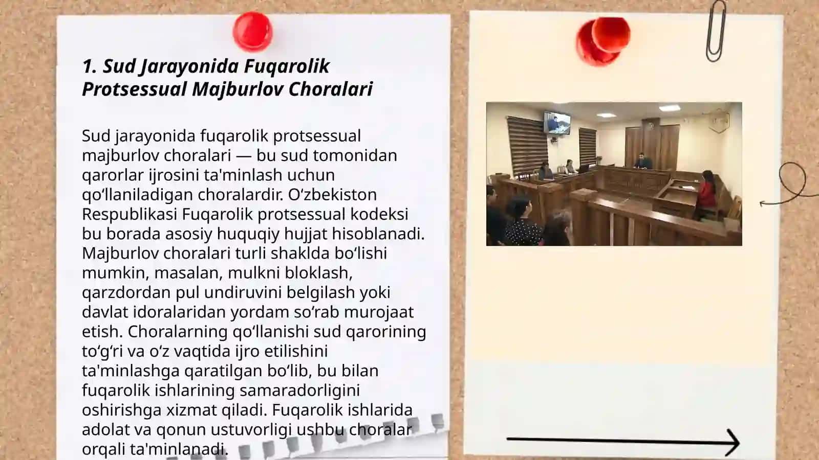 Fuqarolik Protsessual Majburlov Choralari 3