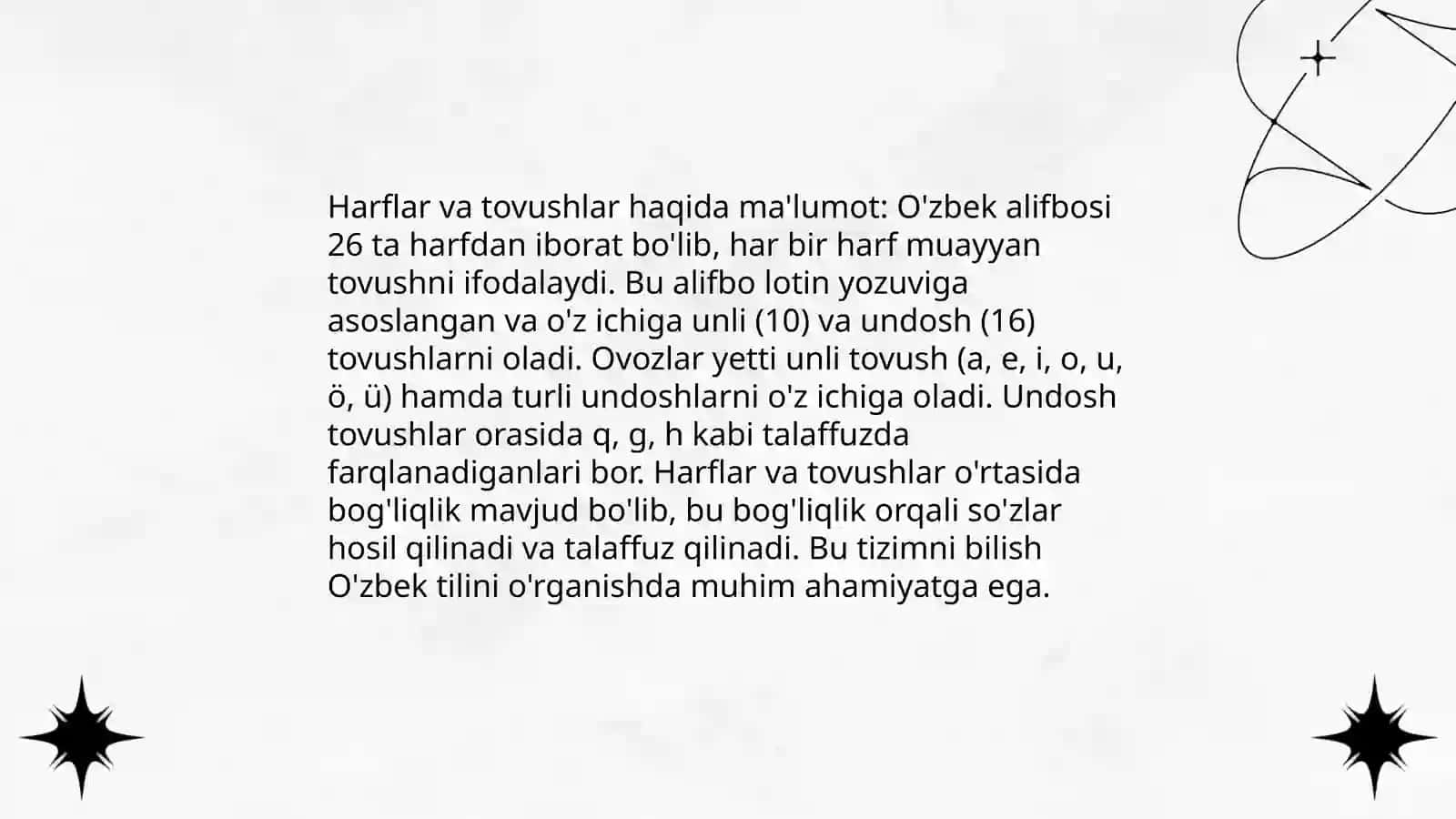 Harflar va tovushlar 3