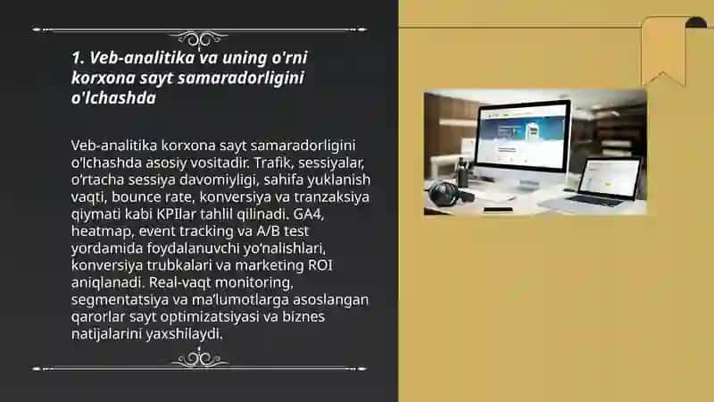 Korxona web sayti samaradorligini baholash usullari 3