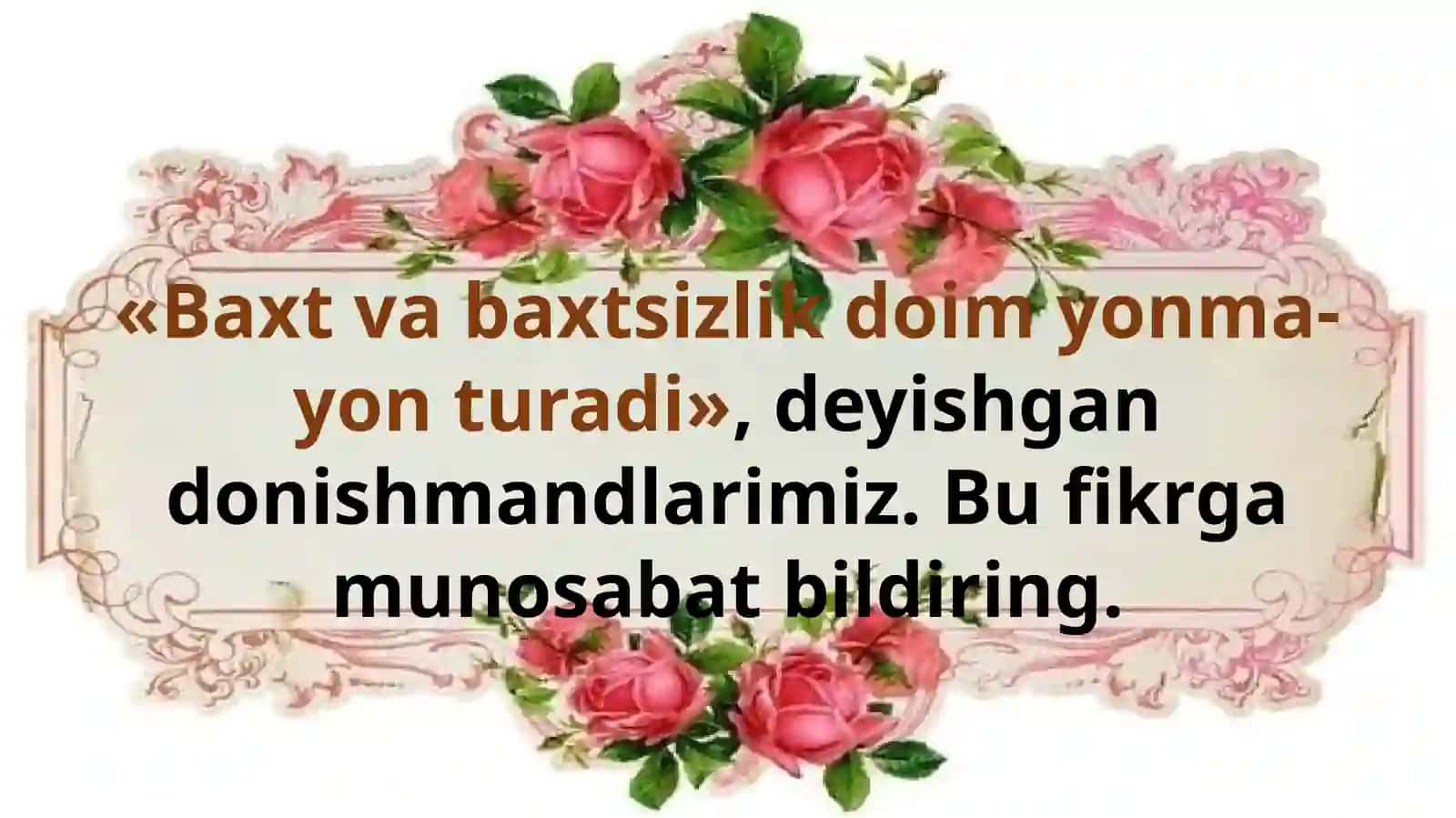 HARAKAT QILMAGAN BAXTGA YETOLMAS 3