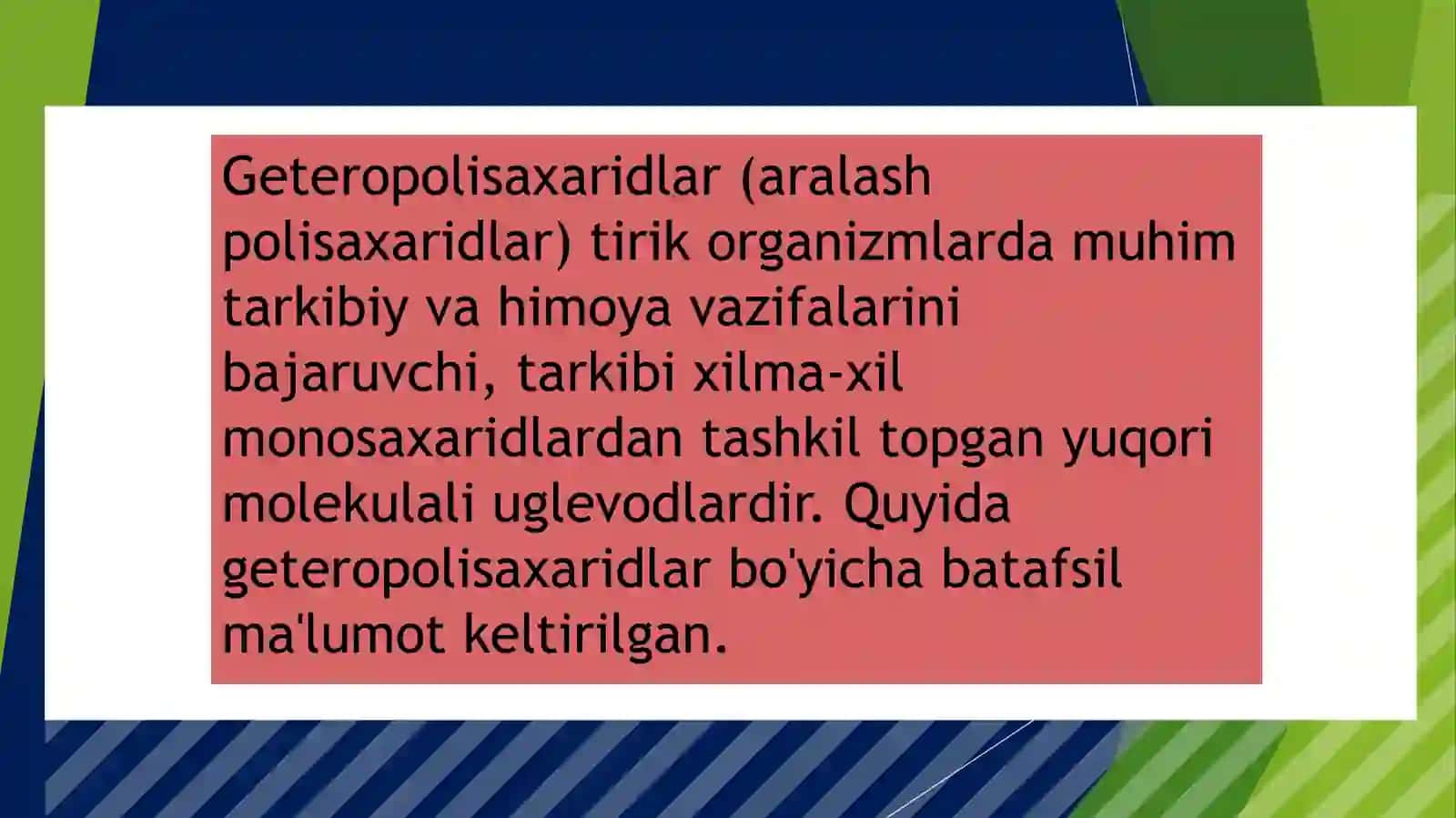 Geteropolisaxaridlar 3