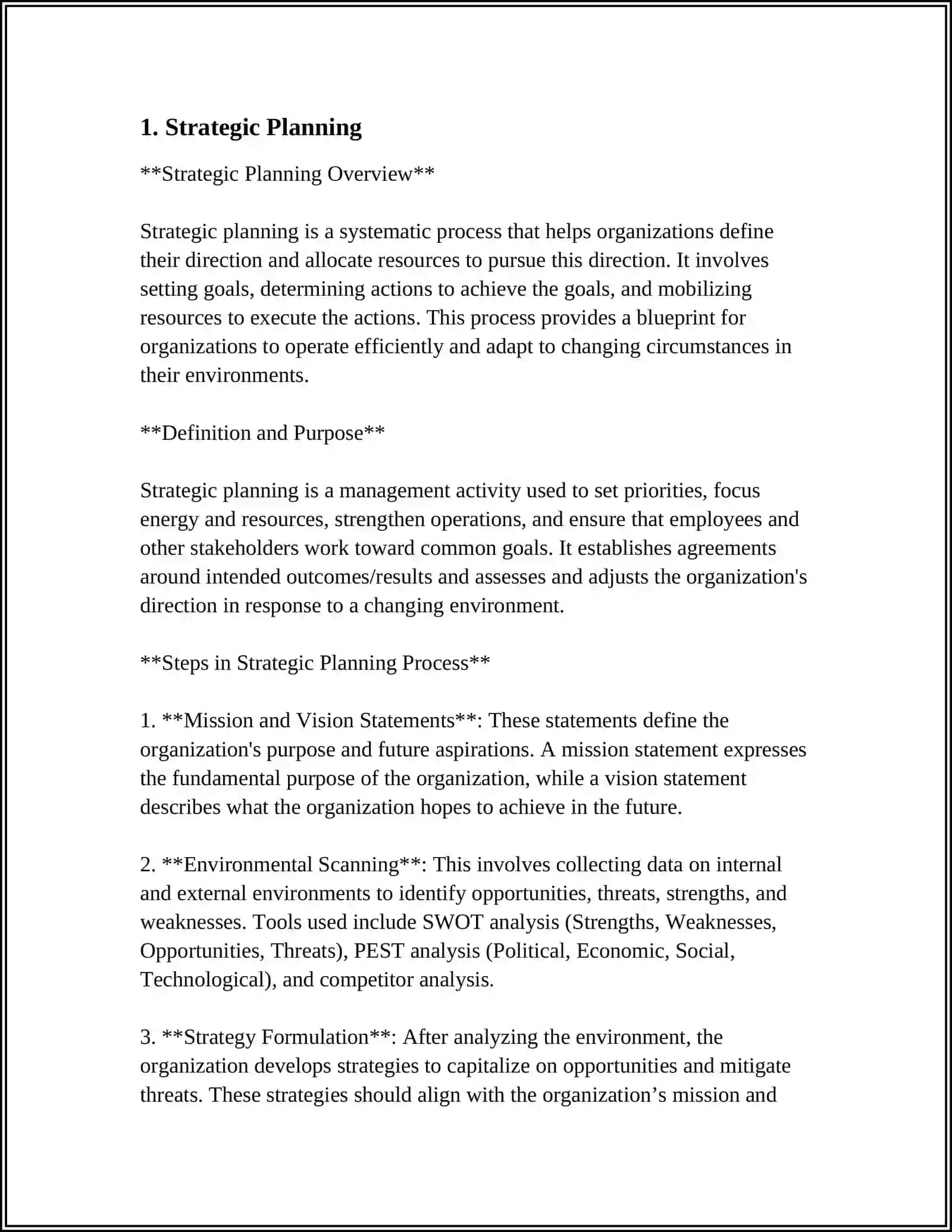 Strategic Planning 3
