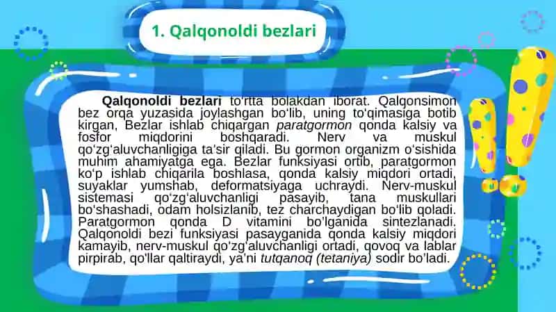 Qalqonoldi, gipofiz, ayrisimonbez, buyrakustibezlari 3