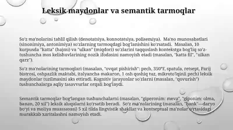 Leksikologiyada so'z va tushuncha mutanosibligining ifodalanishi 3