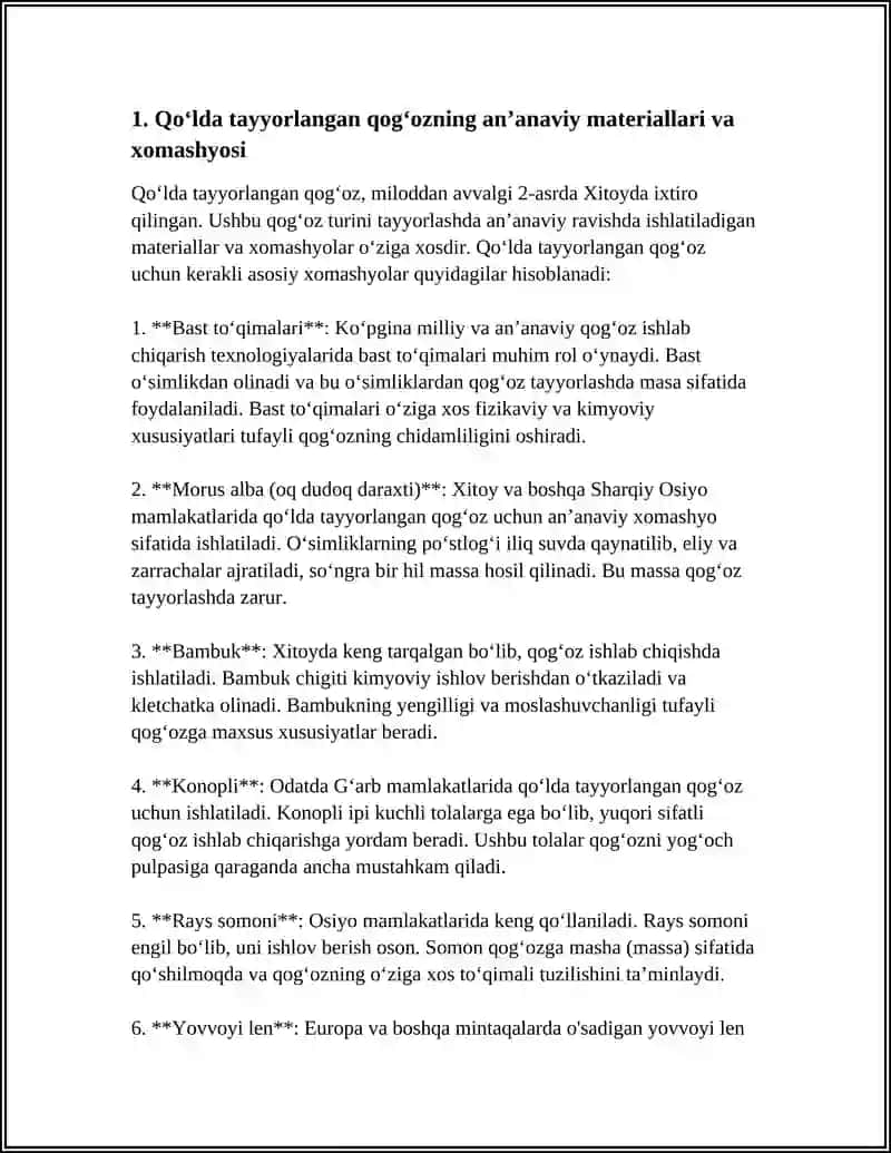 Qoʻlda tayyorlangan qogʻoz 3
