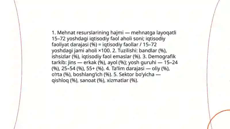 Mehnat resurslari bilan taʼminlanganlik va ulardan foydalanish tahlili 3