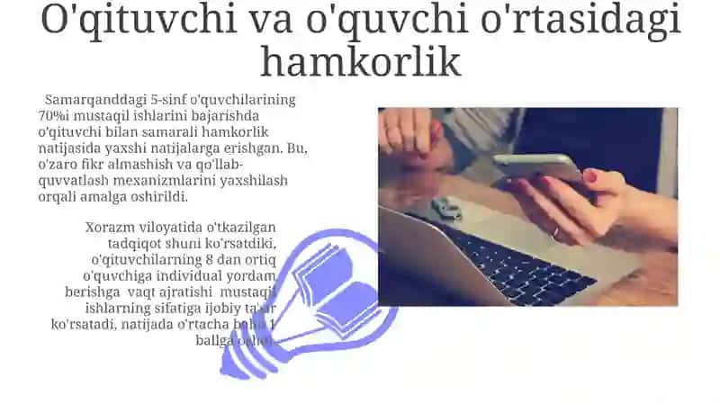 Mustaqil ishni tashkil etish usullari 3
