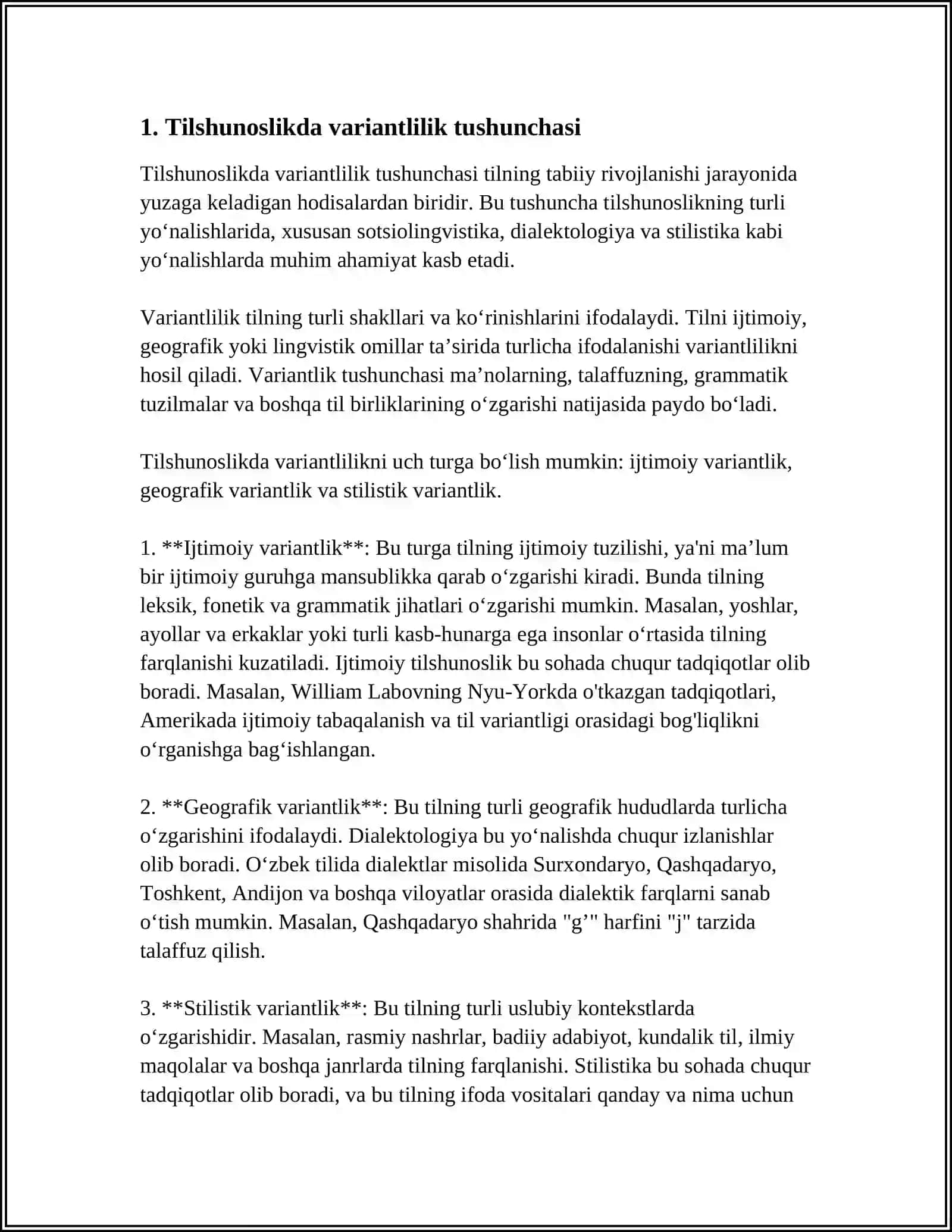 TILSHUNOSLIKDA VARIANTLILIK VA INVARIANTLILIK MUNOSABATI 3