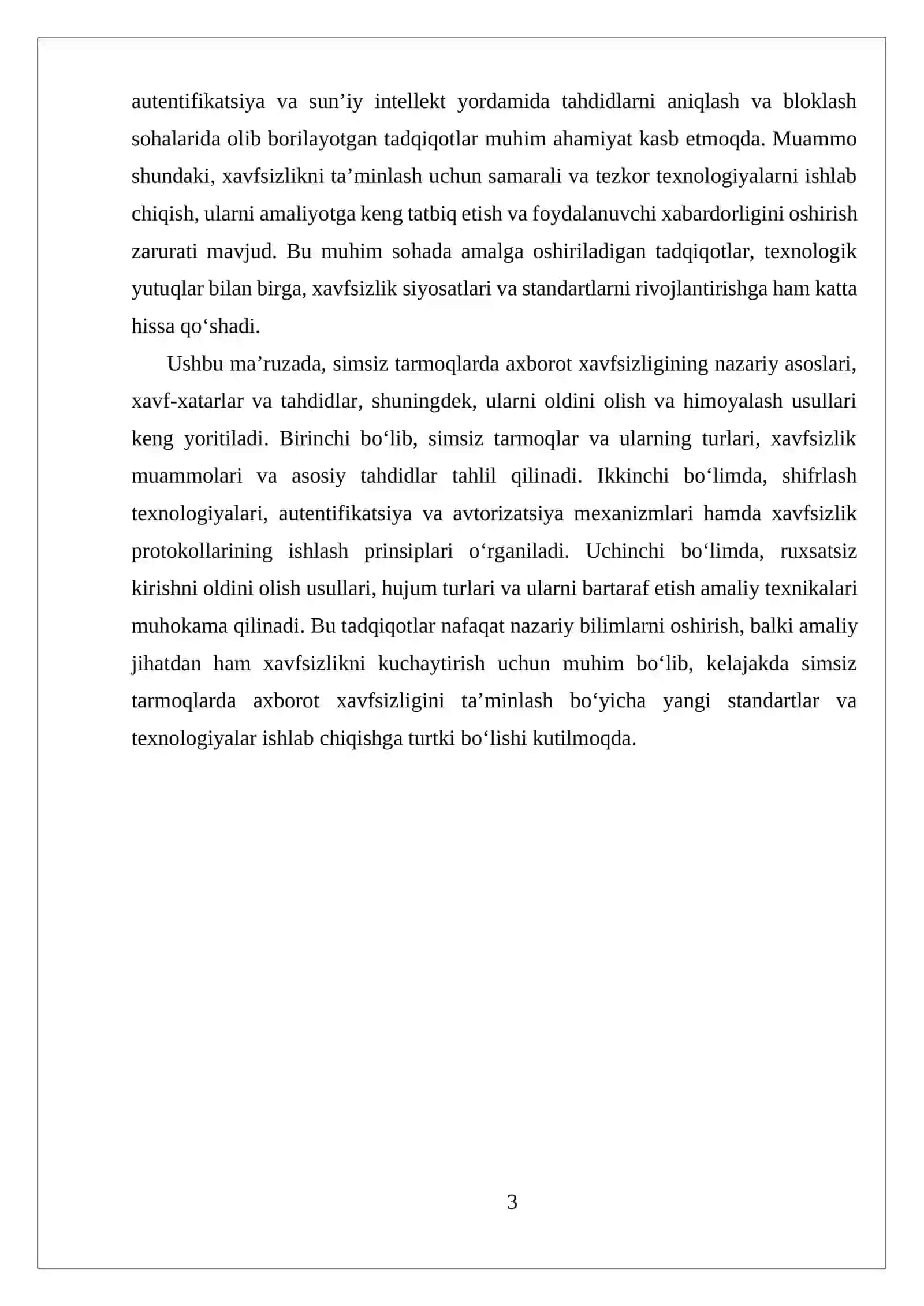Simsiz tarmoqlarda axborot xavfsizligini ta'minlash va ruxsatsiz kirishni oldini olish 3