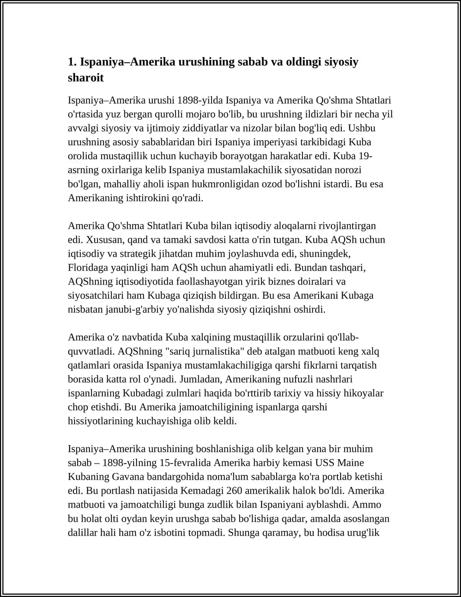 ISPANIYA AMERIKA URUSHI 3