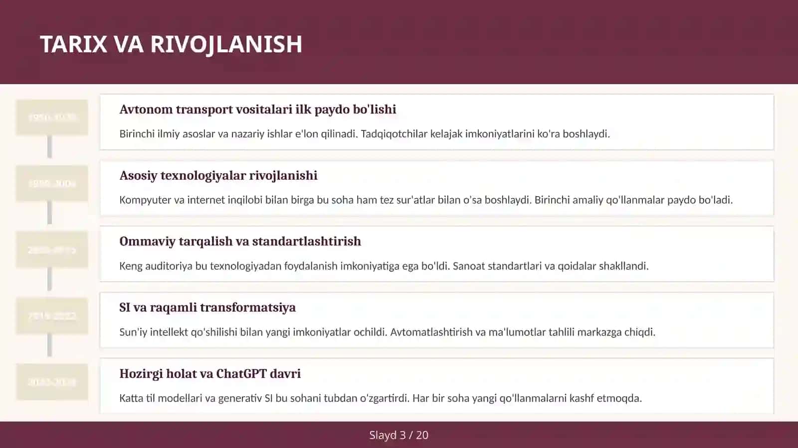 Avtonom transport vositalari 3